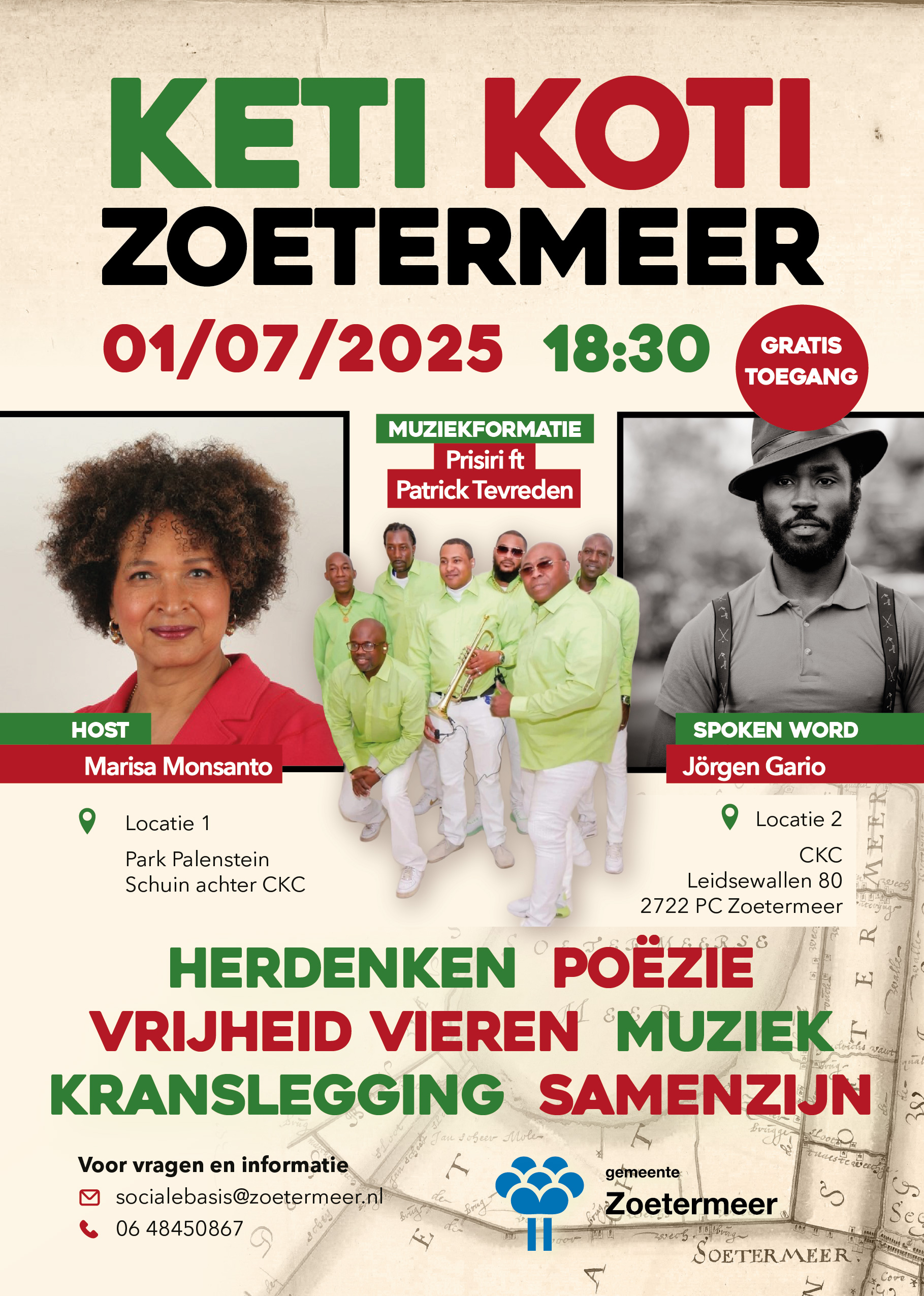 flyer Keti Koti Zoetermeer 2025